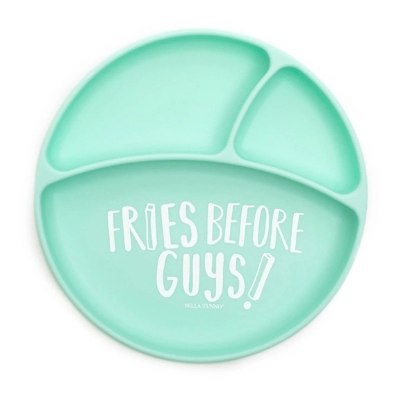 Bella Tunno Other - Bella Tunno "Fries Before Guys" Wonder Plate Silicone Suction Plate Baby NWOT